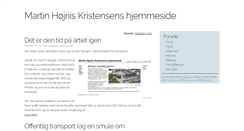 Desktop Screenshot of martinshjemmeside.dk