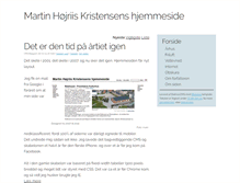 Tablet Screenshot of martinshjemmeside.dk